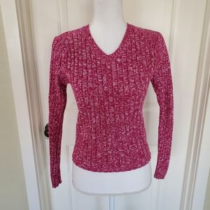 Vintage Women's Pink Heathered Sweater